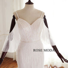 Load image into Gallery viewer, rosemoda-heavy-beaded-mermaid-wedding-dress-with-removable-sleeve-f.jpg