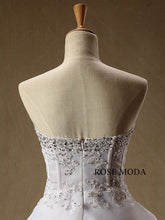 Load image into Gallery viewer, rosemoda-high-low-organza-wedding-dress-f.jpg