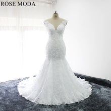 Load image into Gallery viewer, rosemoda-illusion-beaded-lace-mermaid-wedding-dress-a.jpg
