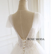 Load image into Gallery viewer, rosemoda-illusion-bodice-a-line-wedding-dress-f.jpg