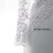 Load image into Gallery viewer, rosemoda-illusion-bodice-long-sleeve-sheath-wedding-dress-with-cut-out-back-g.jpg