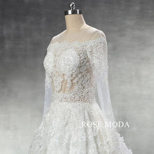 Load image into Gallery viewer, rosemoda-illusion-lace-ball-gown-wedding-dress-f_b3623ab3-11e9-4020-a742-3cf4d67e69a7.jpg