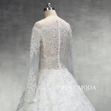 Load image into Gallery viewer, rosemoda-illusion-lace-ball-gown-wedding-dress-h.jpg