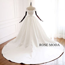 Load image into Gallery viewer, rosemoda-illusion-lace-satin-ball-gown-wedding-dress-b.jpg