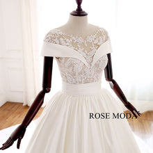 Load image into Gallery viewer, rosemoda-illusion-lace-satin-ball-gown-wedding-dress-c.jpg