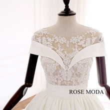Load image into Gallery viewer, rosemoda-illusion-lace-satin-ball-gown-wedding-dress-f.jpg