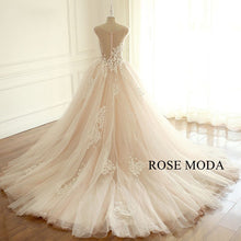 Load image into Gallery viewer, rosemoda-illusion-luxury-ball-gown-wedding-dress-c.jpg