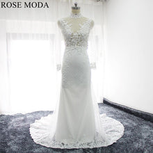 Load image into Gallery viewer, rosemoda-illusion-mermaid-wedding-dress-with-key-hole-back-a_442587a3-086f-4086-ae02-7553a537de15.jpg