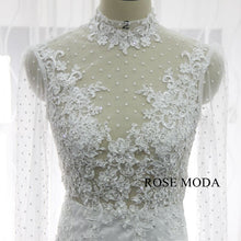 Load image into Gallery viewer, rosemoda-illusion-mermaid-wedding-dress-with-key-hole-back-a_442587a3-086f-4086-ae02-7553a537de15.jpg