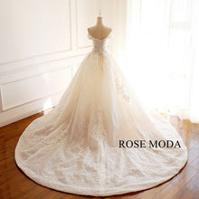 Load image into Gallery viewer, rosemoda-illusion-starlight-lace-ball-gown-wedding-dress-c.jpg