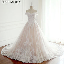 Load image into Gallery viewer, rosemoda-ivory-over-blush-lace-ball-gown-wedding-dress-a_386d5548-a2de-4d14-974f-a3727f7585cf.jpg