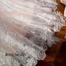 Load image into Gallery viewer, rosemoda-ivory-over-blush-lace-ball-gown-wedding-dress-e.jpg