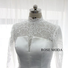 Load image into Gallery viewer, rosemoda-lace-and-satin-a-line-wedding-dress-with-cut-out-back-c.jpg