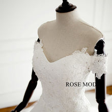 Load image into Gallery viewer, rosemoda-lace-ball-gown-wedding-dress-with-horsehair-edge-f.jpg