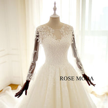 Load image into Gallery viewer, rosemoda-lace-fitted-a-line-wedding-dress-a.jpg