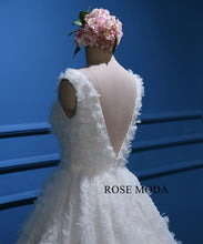 Load image into Gallery viewer, rosemoda-lace-flowers-ball-gown-wedding-dress-g.jpg