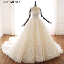 Load image into Gallery viewer, rosemoda-lace-illusion-ball-gown-wedding-dress-a_26c0554d-6dfc-41dd-9c34-6a22ea80133d.jpg