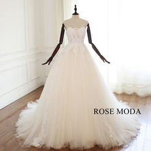 Load image into Gallery viewer, rosemoda-lace-illusion-ball-gown-wedding-dress-c.jpg