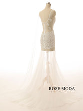 Load image into Gallery viewer, rosemoda-lace-illusion-flowy-evening-dress-d.jpg