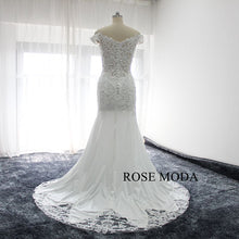 Load image into Gallery viewer, rosemoda-lace-mermaid-wedding-dress-with-cut-out-hem-c.jpg