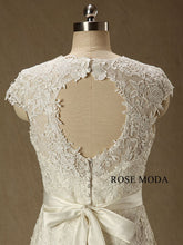 Load image into Gallery viewer, rosemoda-lace-mermaid-wedding-with-cut-out-back-f.jpg