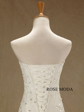 Load image into Gallery viewer, rosemoda-lace-ruffled-organza-mermaid-wedding-dress-f_3484d4cb-a032-439a-a682-cb58fc5f4f66.jpg