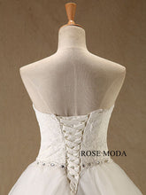 Load image into Gallery viewer, rosemoda-lace-structured-a-line-wedding-dress-f.jpg