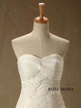 Load image into Gallery viewer, rosemoda-lace-tiered-organza-mermaid-wedding-dress-d.jpg