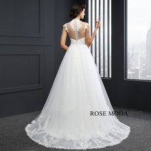 Load image into Gallery viewer, rosemoda-lace-tule-a-line-wedding-dress-h.jpg
