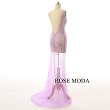 Load image into Gallery viewer, rosemoda-long-beading-illusion-purple-evening-dress-d.jpg