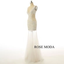 Load image into Gallery viewer, rosemoda-long-illusion-party-dress-night-club-dress-b.jpg