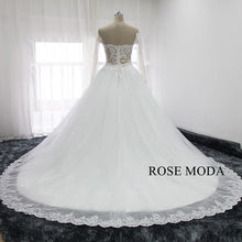 Load image into Gallery viewer, rosemoda-long-sleeve-beaded-lace-ball-gown-wedding-dress-e.jpg