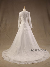 Load image into Gallery viewer, rosemoda-long-sleeve-lace-a-line-wedding-dress-c.jpg