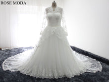 Load image into Gallery viewer, rosemoda-long-sleeve-lace-ball-gown-wedding-dress-a.jpg