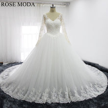 Load image into Gallery viewer, rosemoda-long-sleeve-lace-ball-gown-wedding-dress-a_fb78ab97-1a4d-4788-80c4-ea0a35a0b218.jpg