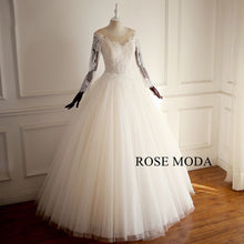 Load image into Gallery viewer, rosemoda-long-sleeve-lace-ball-gown-wedding-dress-b_5a963aa4-c7aa-4506-8fa5-28e8f2138538.jpg