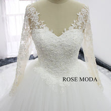 Load image into Gallery viewer, rosemoda-long-sleeve-lace-ball-gown-wedding-dress-b_76544e67-7d84-4205-9241-28f9c803efae.jpg