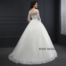 Load image into Gallery viewer, rosemoda-long-sleeve-lace-ball-gown-wedding-dress-c_d4c24f08-7748-4539-8f3f-6e67e06c55fc.jpg
