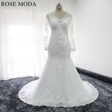Load image into Gallery viewer, rosemoda-long-sleeve-lace-mermaid-wedding-dress-a_d3b4cfdf-3cfb-4445-9651-815dd1d2082a.jpg
