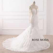 Load image into Gallery viewer, rosemoda-long-sleeve-lace-mermaid-wedding-dress-b_d9c3f13f-9bef-4de4-81ab-062765aa3de3.jpg