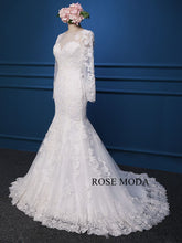 Load image into Gallery viewer, rosemoda-long-sleeve-lace-mermaid-wedding-dress-c.jpg