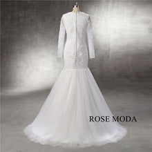 Load image into Gallery viewer, rosemoda-long-sleeve-lace-mermaid-wedding-dress-d_09700377-1a2c-4888-9314-b60f11f9a2ee.jpg