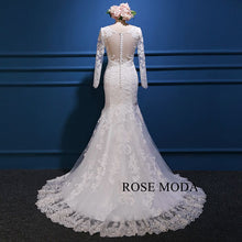 Load image into Gallery viewer, rosemoda-long-sleeve-lace-mermaid-wedding-dress-d.jpg