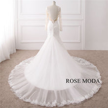 Load image into Gallery viewer, rosemoda-long-sleeve-lace-mermaid-wedding-dress-d_36948434-1c25-48d6-8a2f-f465e3d3bbbd.jpg
