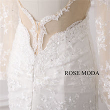 Load image into Gallery viewer, rosemoda-long-sleeve-lace-mermaid-wedding-dress-g.jpg