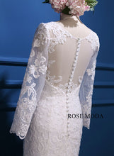 Load image into Gallery viewer, rosemoda-long-sleeve-lace-mermaid-wedding-dress-k.jpg