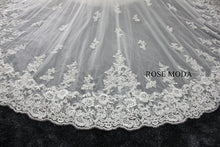 Load image into Gallery viewer, rosemoda-long-sleeve-lace-mermaid-wedding-dress-with-removable-royal-train-l.jpg