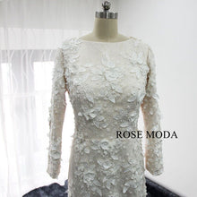 Load image into Gallery viewer, rosemoda-long-sleeve-muslim-lace-mermaid-wedding-dress-d.jpg