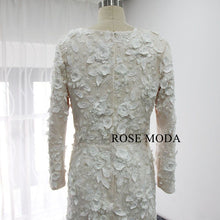 Load image into Gallery viewer, rosemoda-long-sleeve-muslim-lace-mermaid-wedding-dress-f.jpg