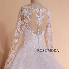 Load image into Gallery viewer, rosemoda-long-sleeve-pearl-ball-gown-wedding-dress-h.jpg